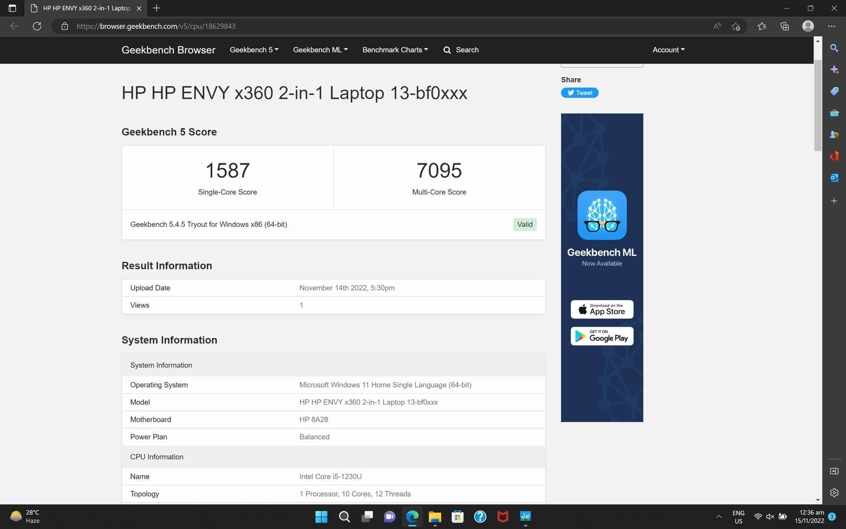 HP Envy X360 13 2022