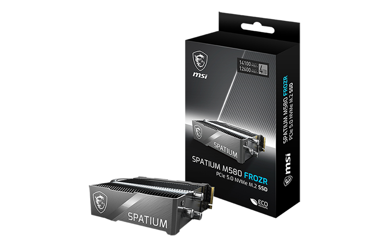 MSI ra mắt SSD Spatium M580 FROZR PCIe Gen5 tốc độ cao