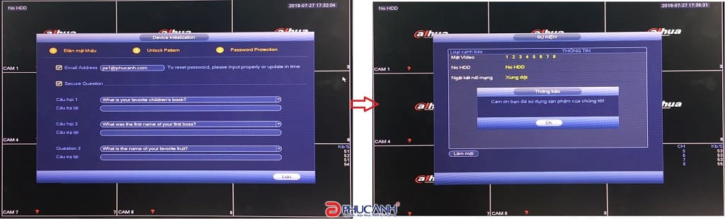 Hướng dẫn sử dụng đầu ghi hình XVR5108HS-4KL 