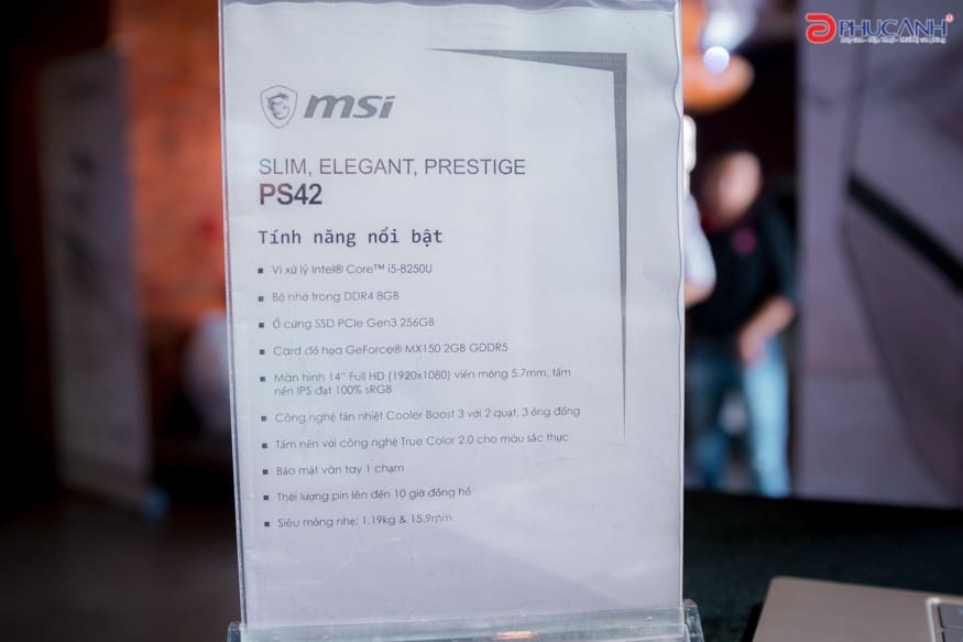 Giới thiệu sản phẩm laptop MSI PS42 và P65