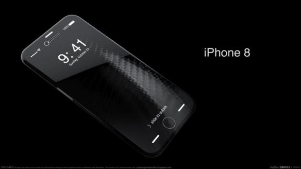Siêu mẫu iPhone 8 màn hình Oled tràn cạnh, mỏng 4 mm đẹp đến khó cưỡng