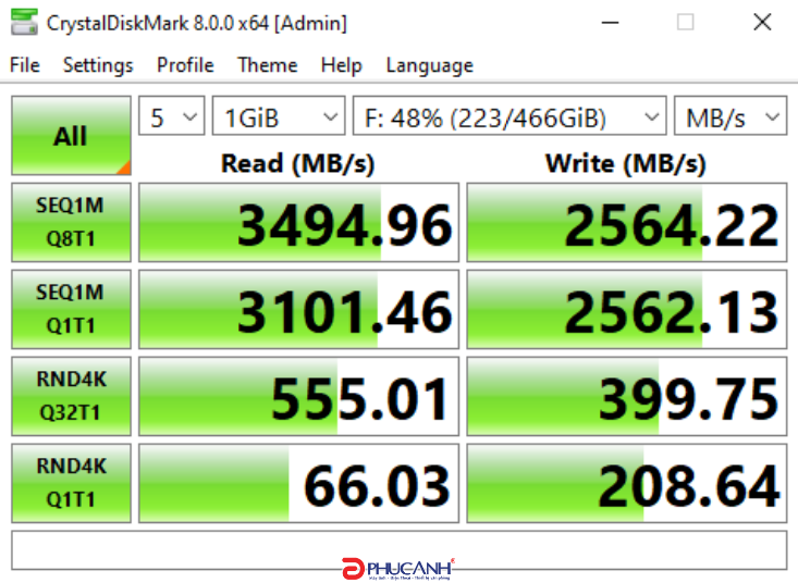 đánh giá SSD Kingston KC2500