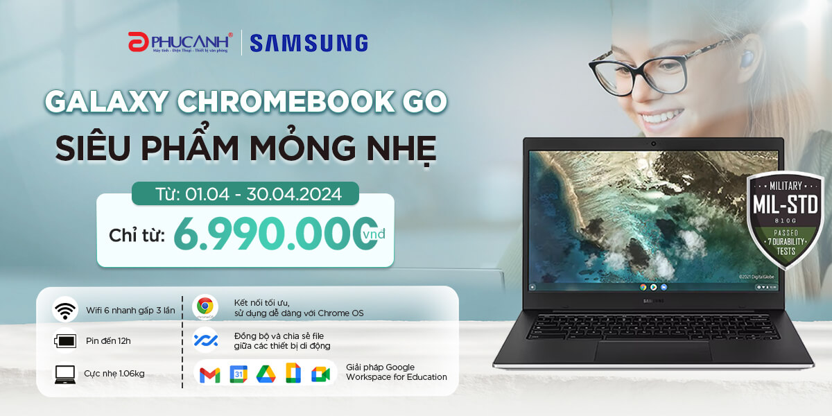 Galaxy Chromebook - Siêu phẩm mỏng nhẹ