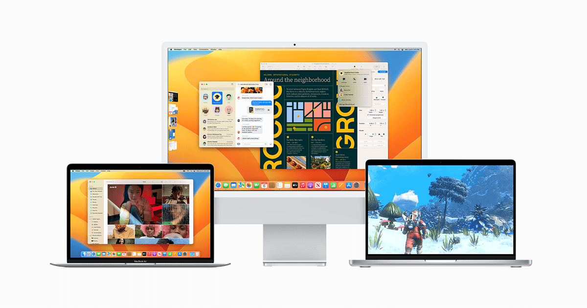 macOS Ventura: Với bản cập nhật macOS Ventura mới nhất, tất cả các ứng dụng của bạn sẽ được nâng cấp đồng bộ, giúp cho trải nghiệm làm việc hiệu quả và mượt mà hơn bao giờ hết. Ngoài ra, hệ điều hành cũng được cải thiện tính bảo mật đem lại sự an tâm tuyệt đối cho người dùng. Hãy tận hưởng những tính năng tuyệt vời của macOS Ventura và trải nghiệm những điều mới lạ mà đó mang lại.