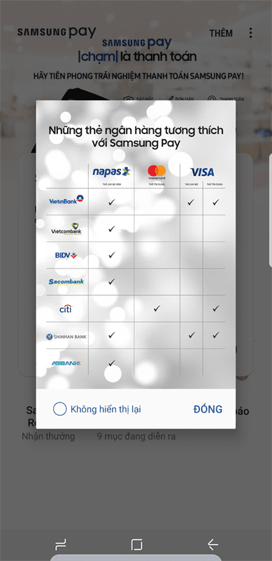 Cách sử dụng Samsung Pay bằng thẻ ATM, Visa, Master Card,... đơn giản trong vòng 1 nốt nhạc