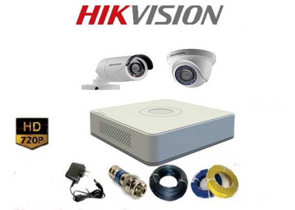 Lắp đặt trọn bộ camera Hikvision HD-TVI 1.0MP 720P