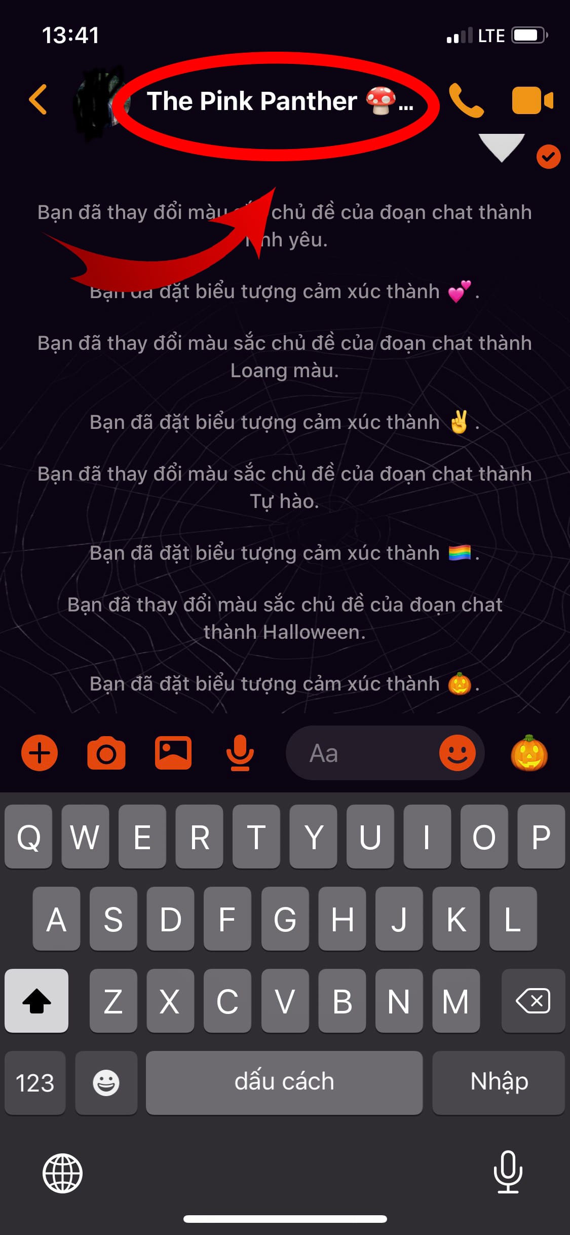 Cách làm mới messenger của bạn bằng chủ đề Halloween