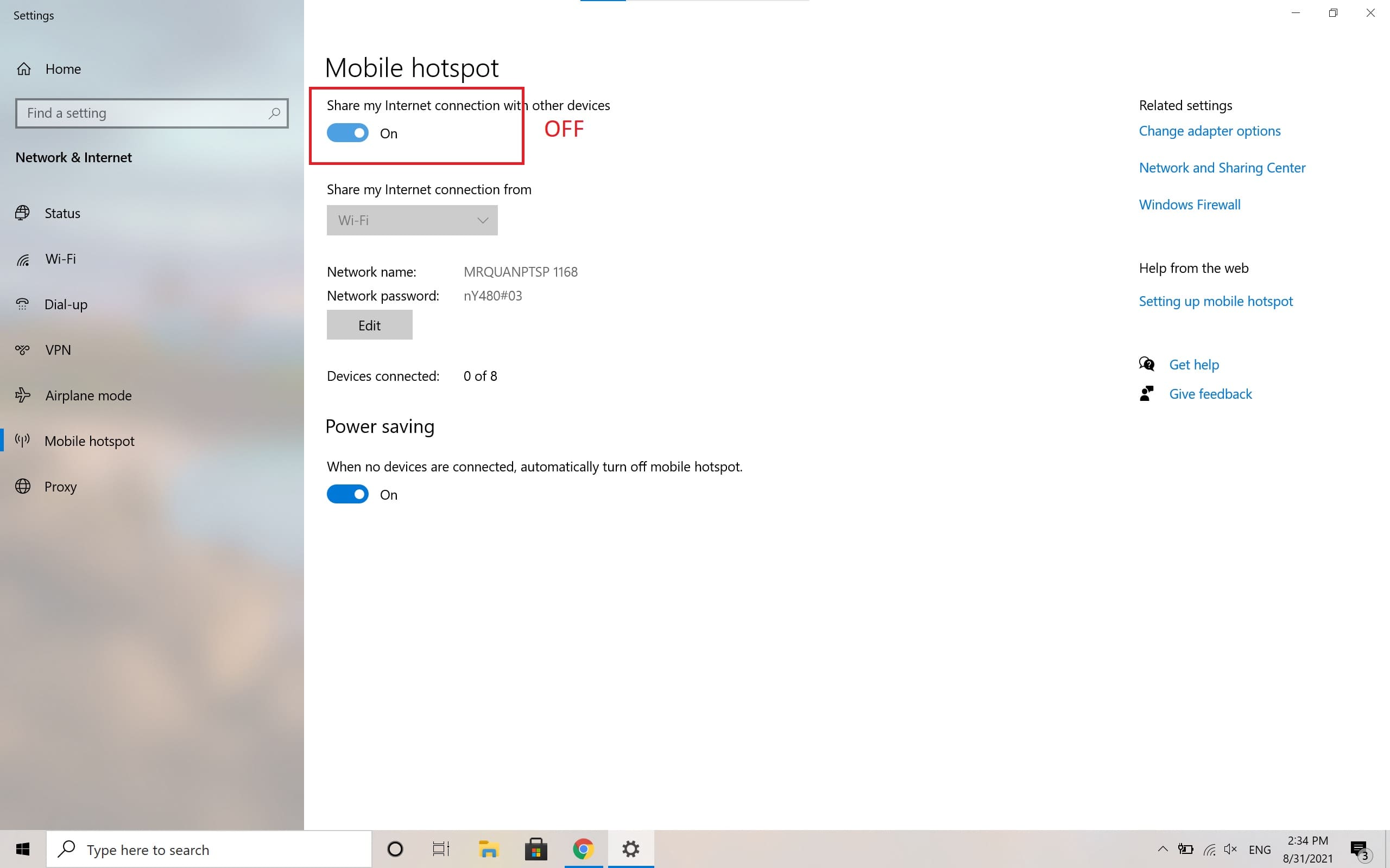 Cách phát wifi từ laptop chạy windows 10