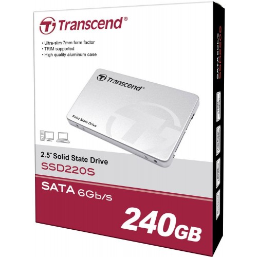 Ổ SSD Transcend SSD220S 480Gb SATA3 (đọc: 550MB/s /ghi: 450MB/s)