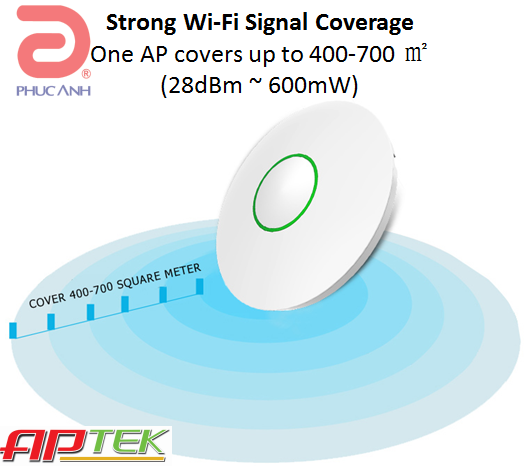 Bộ thu phát APTEK W312 - Wifi 300mbps