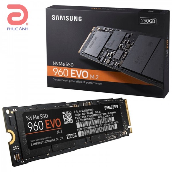 Ổ SSD Samsung 960 Evo 250Gb PCIe 3.0 x4, NVMe 1.2 M2.2280