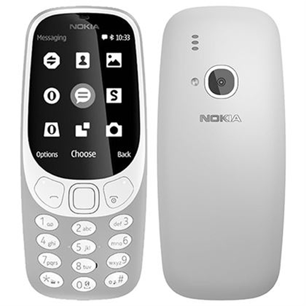 Nokia  3310 (2017) (Gray) - 2.8Inch/ 2 sim