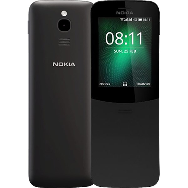 Nokia  8110 4G (Black)- 2.4Inch/ 2 sim